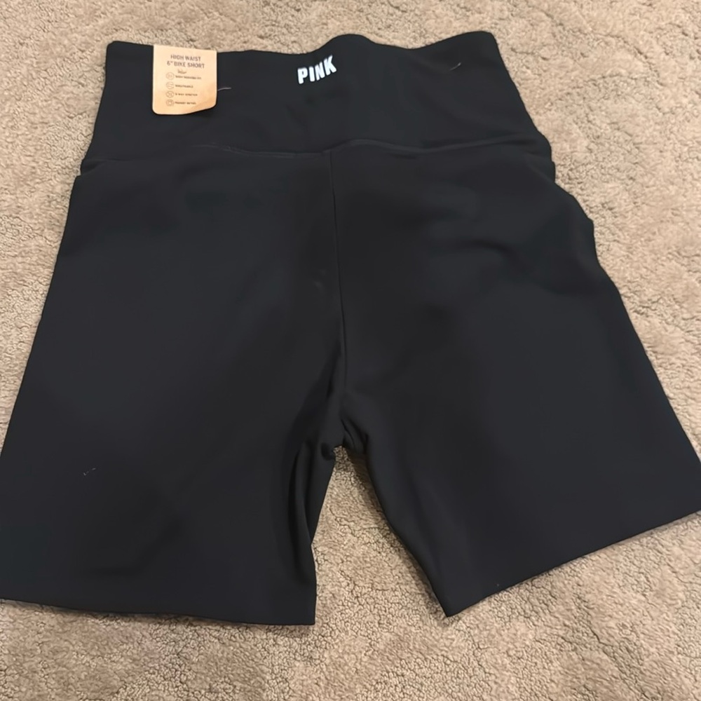 PINK biker shorts